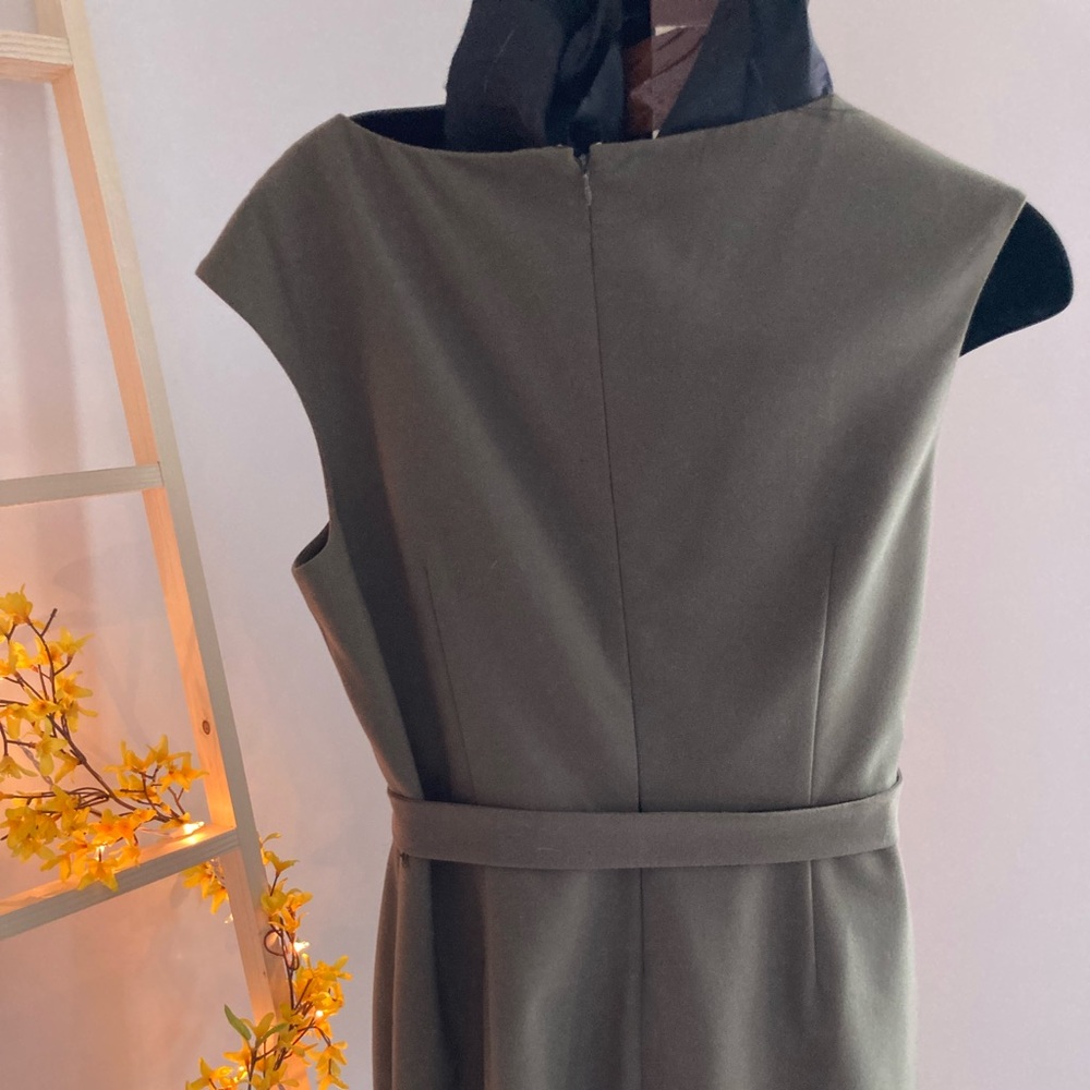 Calvin Klein dress, size 14, olive green - Picture 2 of 4